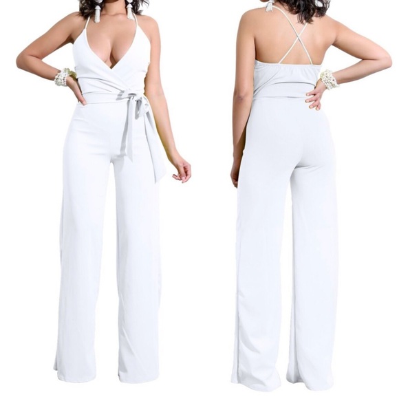 Pants - Natasha Jumpsuit In White